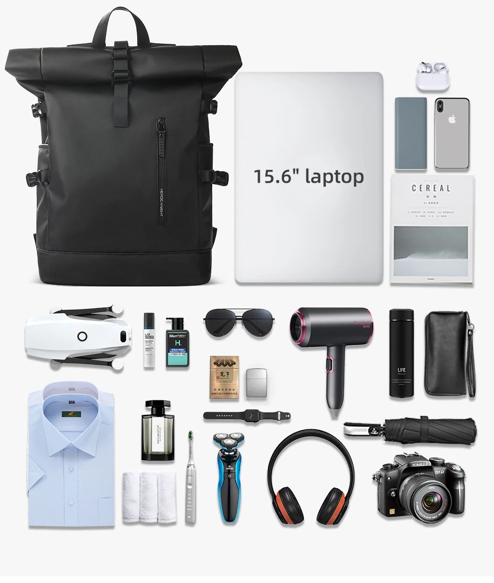 The Vanguard Rolltop Backpack: Where Urban Utility Meets Sculpted Minimalism