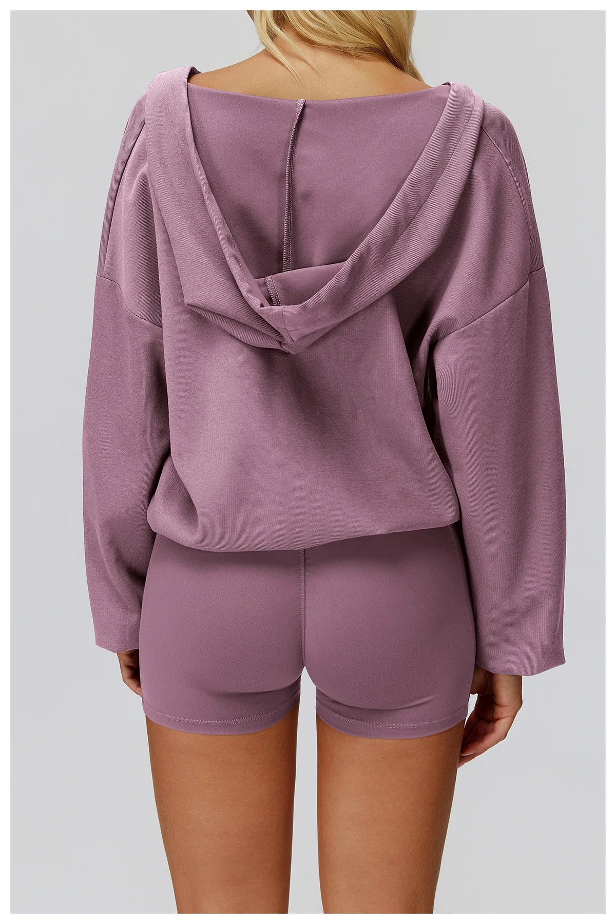 Women's Deep-V Sweatshirt Sports Top | Loose Fit Yoga & Running Sweatshirt
