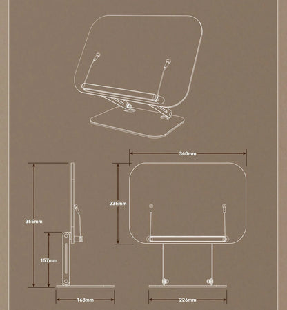 Elevate Your View: The 360° Desktop Curator Book | iPad | Tablet | Laptop Stand