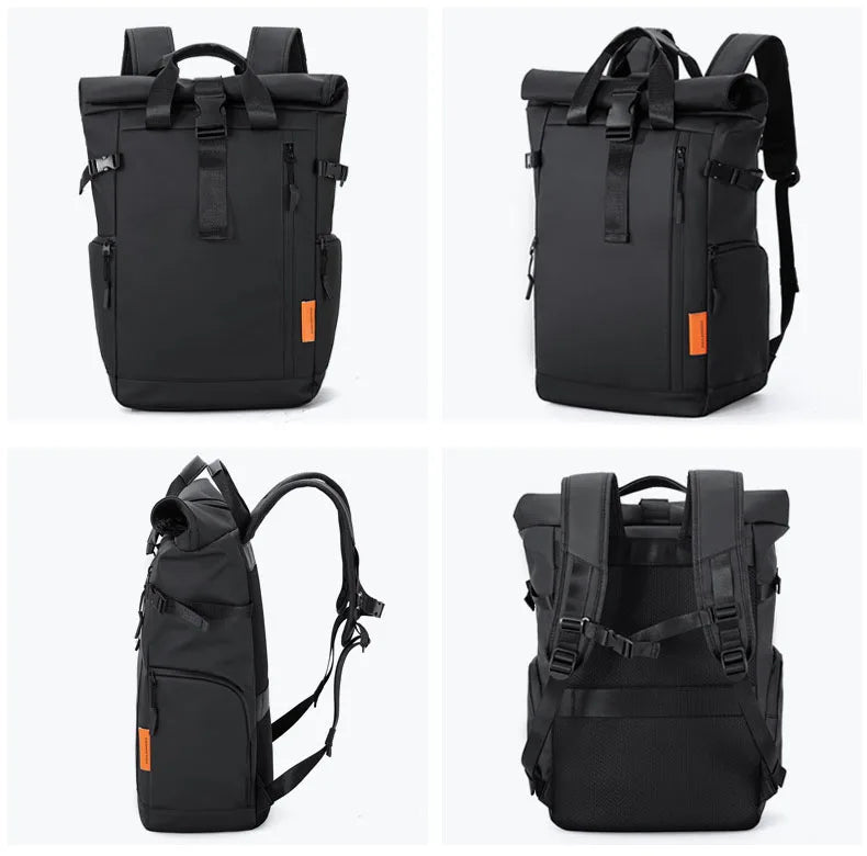 The Maverick Roll-Top Travel Laptop Rucksack | Urban Commuter, Outdoor, Camping Explorer, School  Backpack
