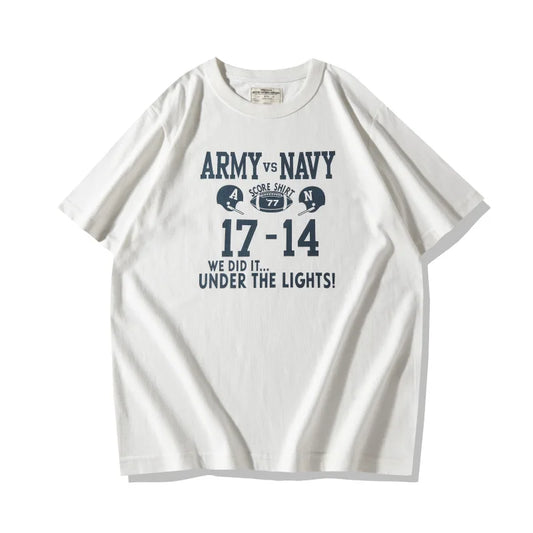 OKONKWO "Army vs Navy 1977" Heavyweight 210gsm Vintage Graphic Tee | ATELIER 77