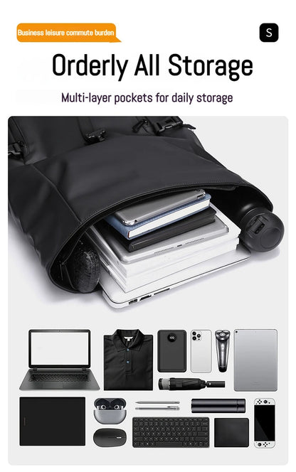 Unisex Urban Nomad Roll-Top Backpack