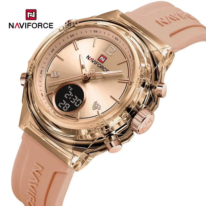 The Navigator: Women's Multifunctional Dual-Time Sport-Chic Quartz Movement Wristwatch