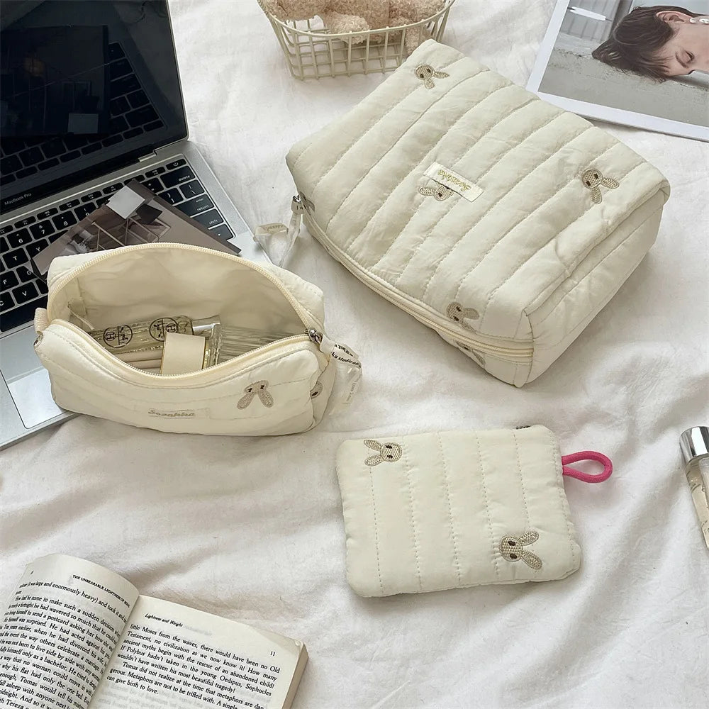 Quilted Cosmetic Bag