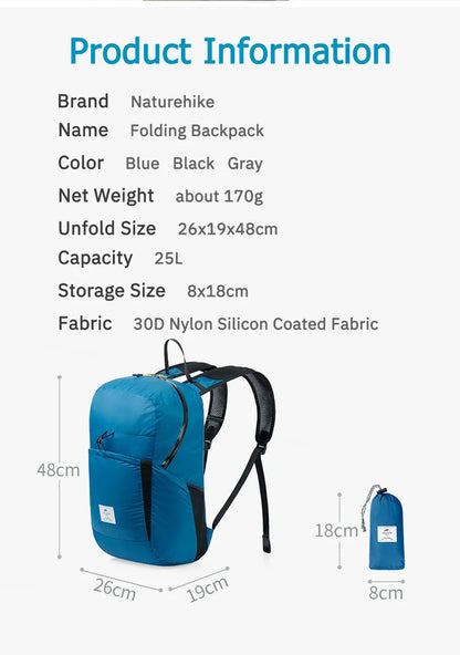 Naturehike Cloudy Goose Ultralight Pack-A-Bag Folding 30L Backpack: Freedom Unfolded