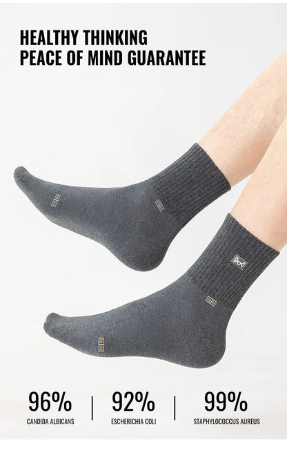 MiiOW Pure Cotton Crew Socks (5 Pairs)