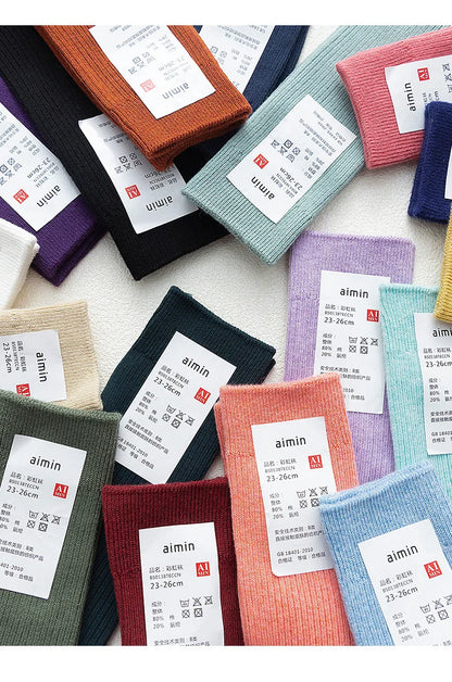 Originals Japanese Double Needles Cotton Long Socks