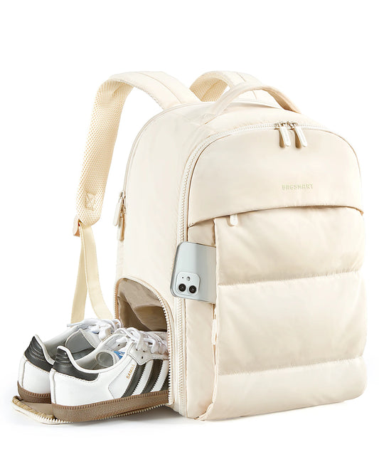 Women's Chic Puffer Traveler Airline Approved Carry On Backpack