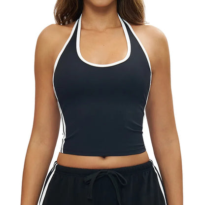 The Sculpt Halter: Retro-Chic Performance Sports Vest