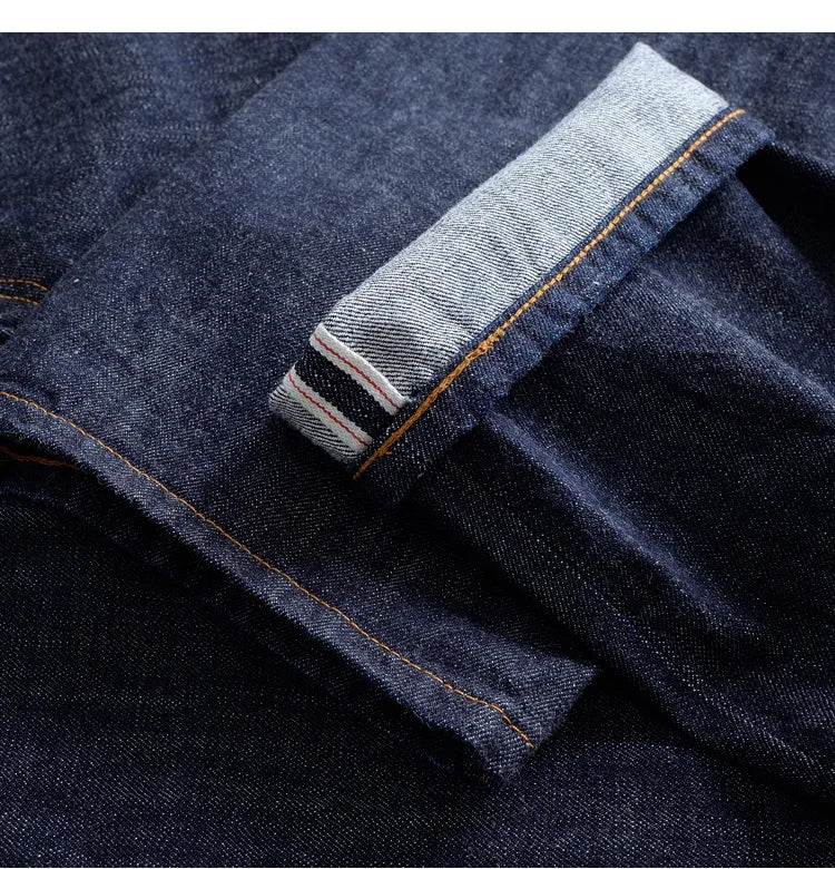 The 'Selvedge Sentinel' Men's Authentic American RED Selvage Denim | Straight Leg