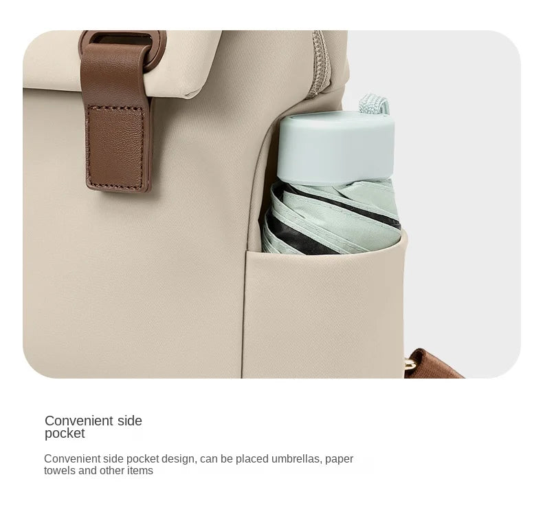 Minimalist Women's Laptop Backpack - Waterproof, Anti-Theft, & Elegant School/Work Daypack