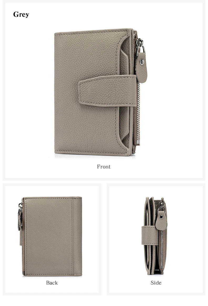 Women's Existentialist Compact RFID Wallet  | Top Grain Leather