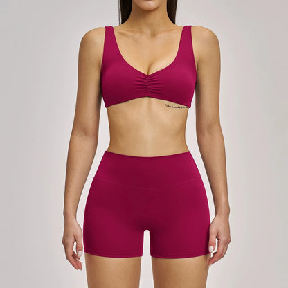 The Aura Ribbed Seamless Sports Yoga Set