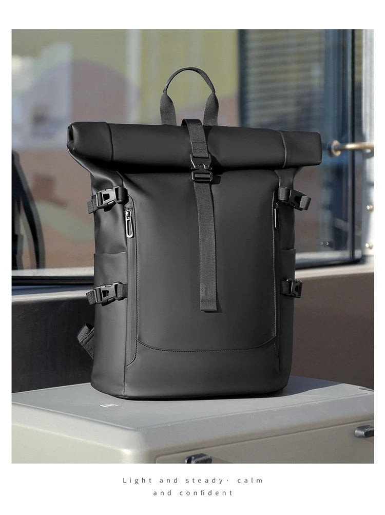 Unisex Urban Nomad Roll-Top Backpack