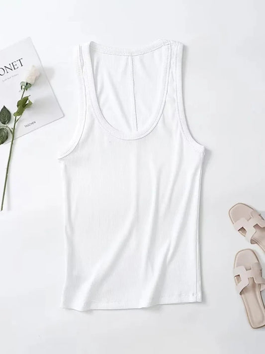 The Godard Brutalist Ribbed Tank: Slim Silhouette