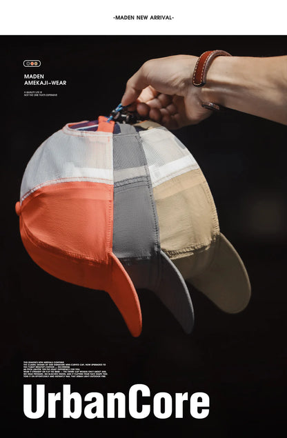 Maden Shitamachi Vent Cap | Ultra-Light 30g Amekaji Technical Cap for Hot City Days & Outdoor Escapes