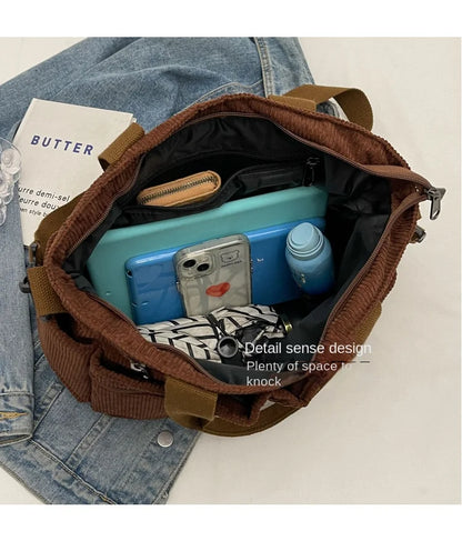 Corduroy Shoulder Bag
