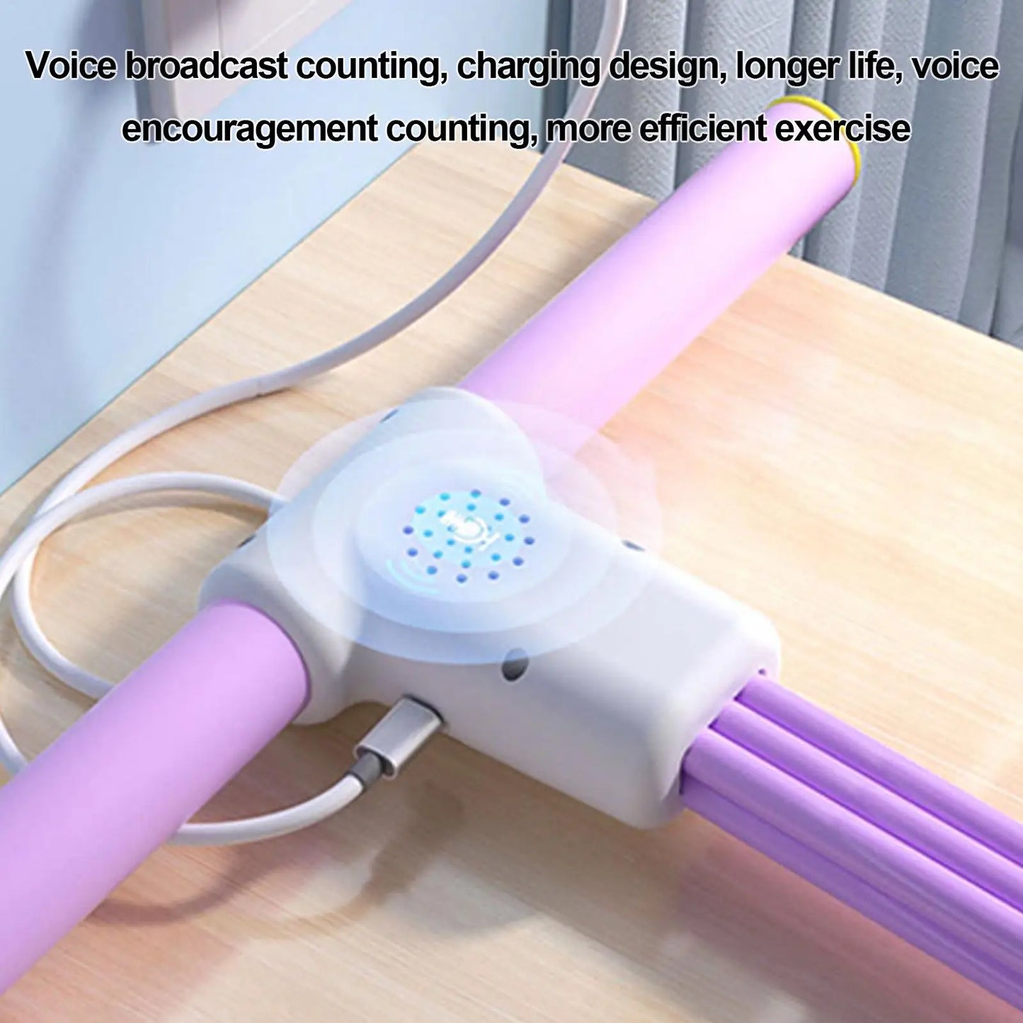 The Bauhaus 6-Tube Sculpting Resistance Band with Intelligent LED Tracking