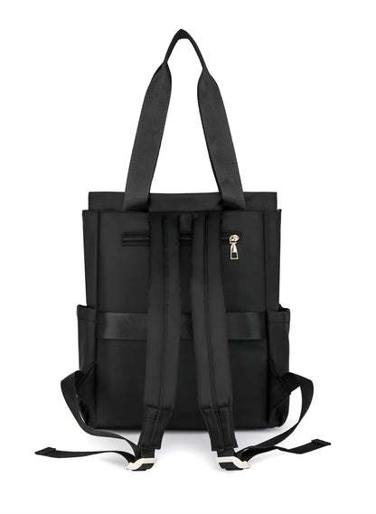 The Contemporary Carryall: Women's Chic Nylon Shoulder Backpack