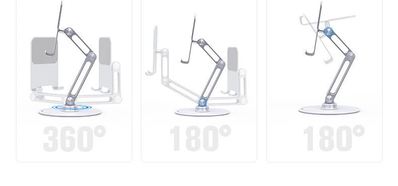 The Orbit 360 | Precision-Engineered Desktop Command Center Mobile Tablet iPhone iPad Stand