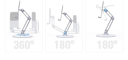 The Orbit 360 | Precision-Engineered Desktop Command Center Mobile Tablet iPhone iPad Stand
