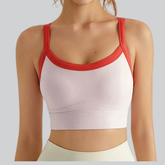 High-Impact Sculpt &amp; Support Yoga Vest Sports Bra