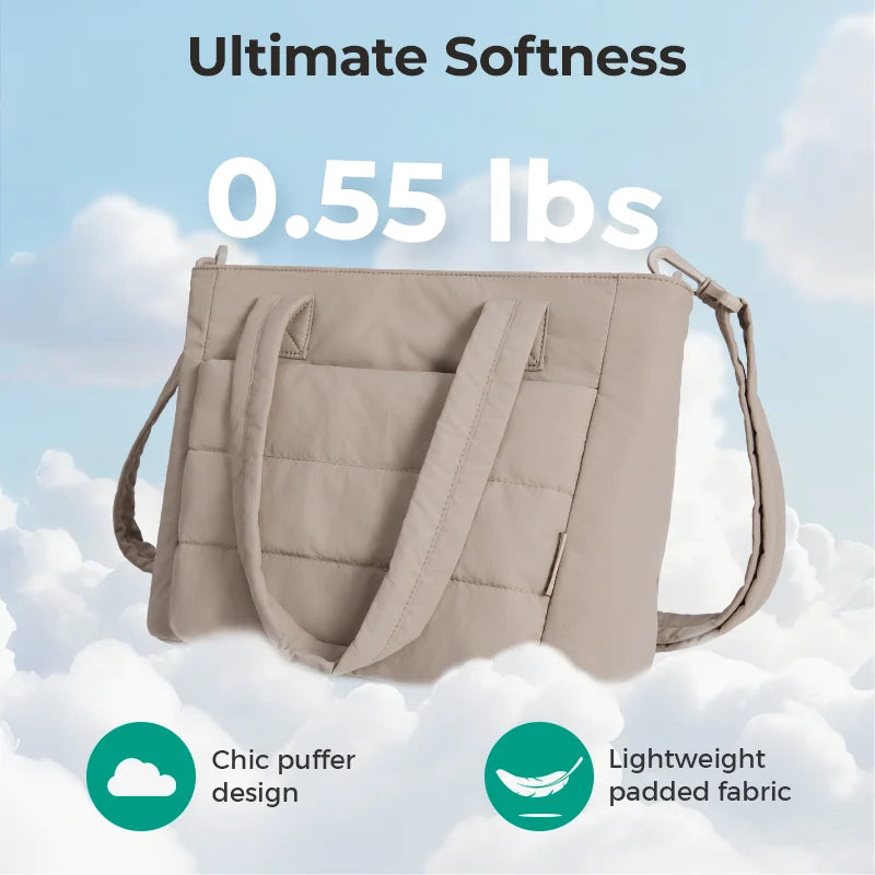 The Puffer Chic Tote: Your Elevated Everyday Companion