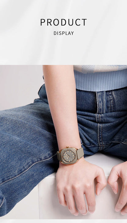 The Naviforce Polygon Women's Watch: Sculpted Simplicity for the Modern Wardrobe
