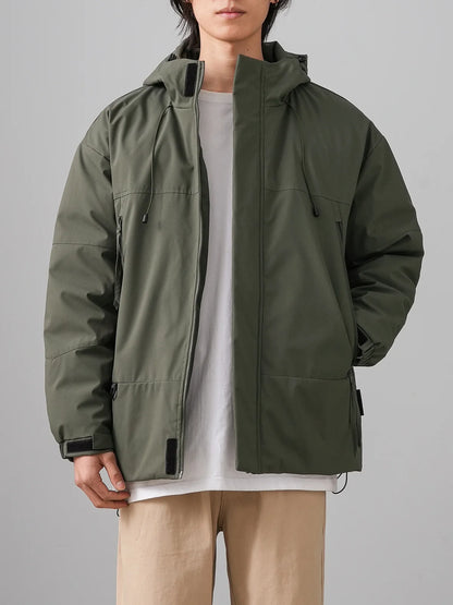 DUKEEN “Brutalism & Bass” 90% White Duck Down Waterproof Parka Puffer