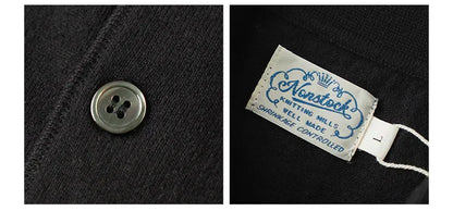 The 1940s Riviera Knit Polo Shirt Men's Vintage 1940s | 100% Combed Cotton Slim Fit Short Sleeve Casual Sportswear
