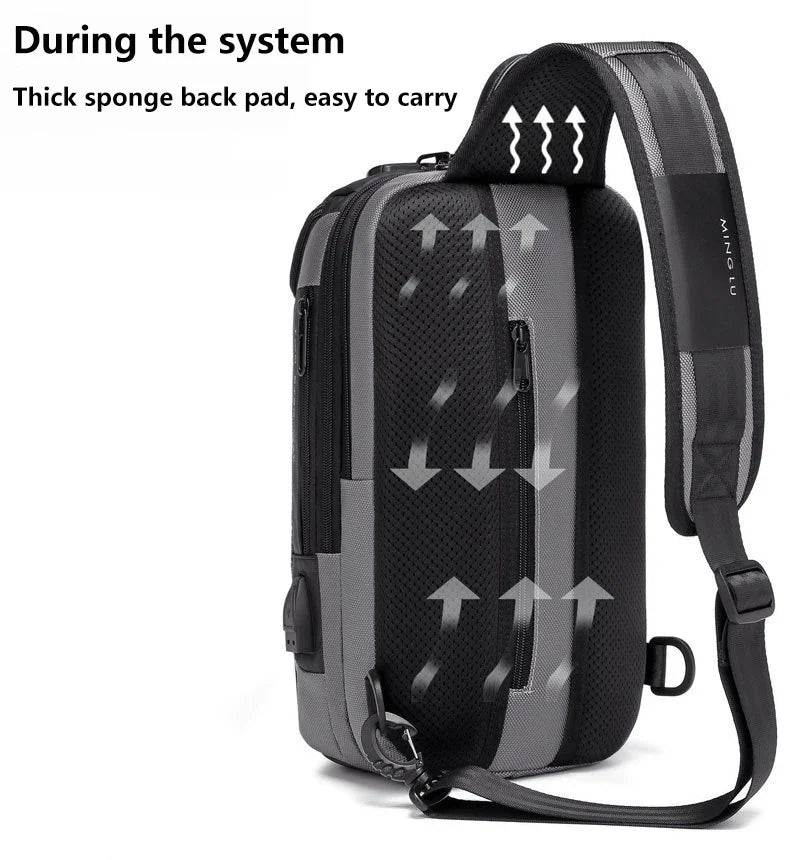 Men's Urban Anti-theft Lock Shoulder Bag