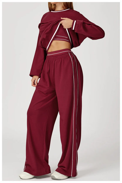 Women's Wide leg Sweatpants | High Waisted Yoga & Fitness Pants