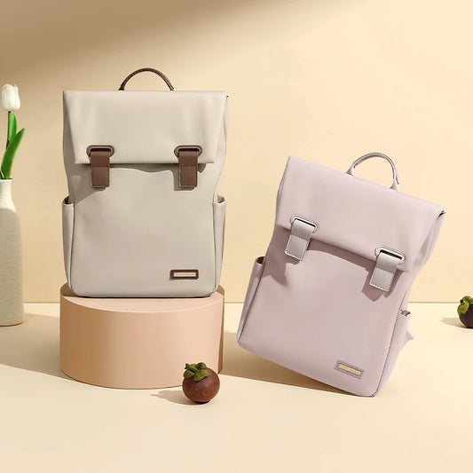 Minimalist Women's Laptop Backpack - Waterproof, Anti-Theft, & Elegant School/Work Daypack