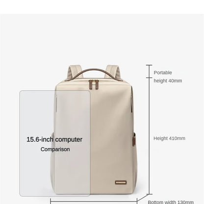 The Effortless Icon: Women's Minimalist Laptop Backpack for the Modern Woman (15.6")