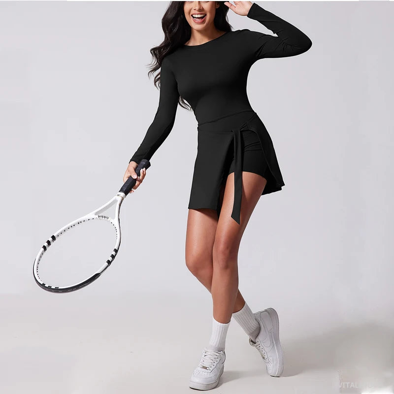 Court-to-Cocktails Wrap Tennis Dress