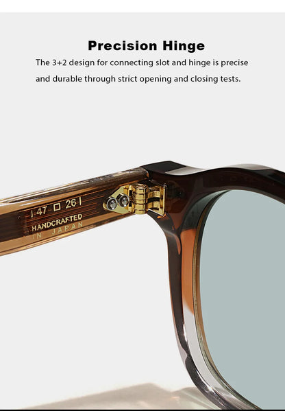 Handmade Round Frame Acetate Sunglasses | Premium Quality Men's & Women's UV400