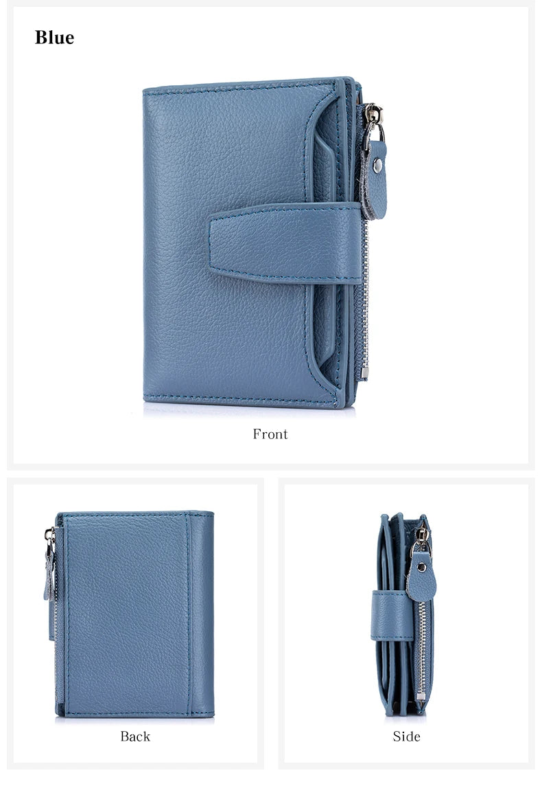 Women's Existentialist Compact RFID Wallet  | Top Grain Leather