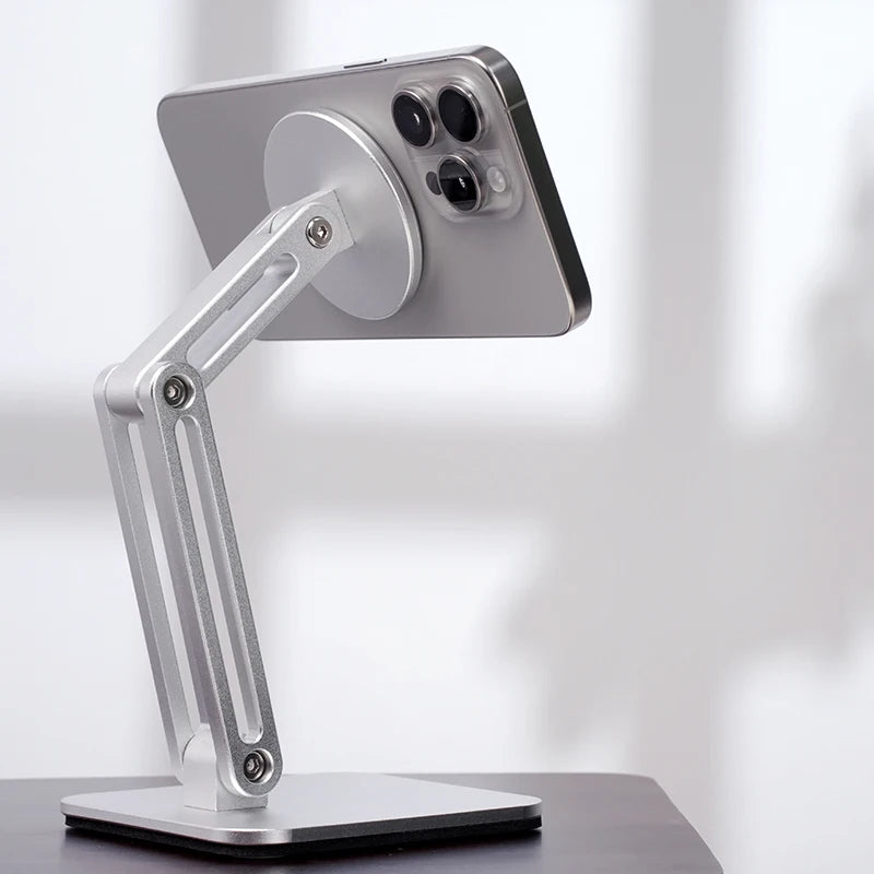 Elevate Your View: The Sculptural Magnetic Desktop Stand