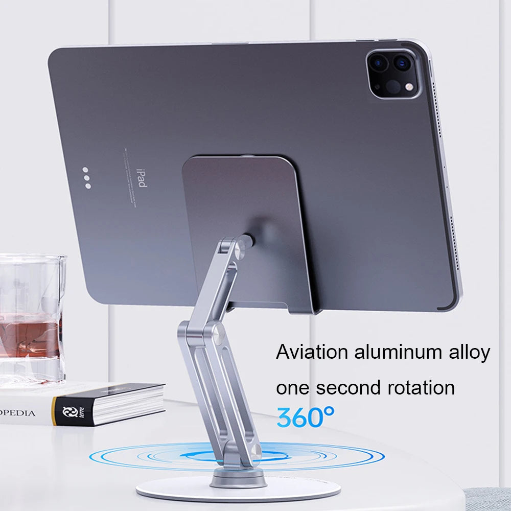 The Orbit 360 | Precision-Engineered Desktop Command Center Mobile Tablet iPhone iPad Stand