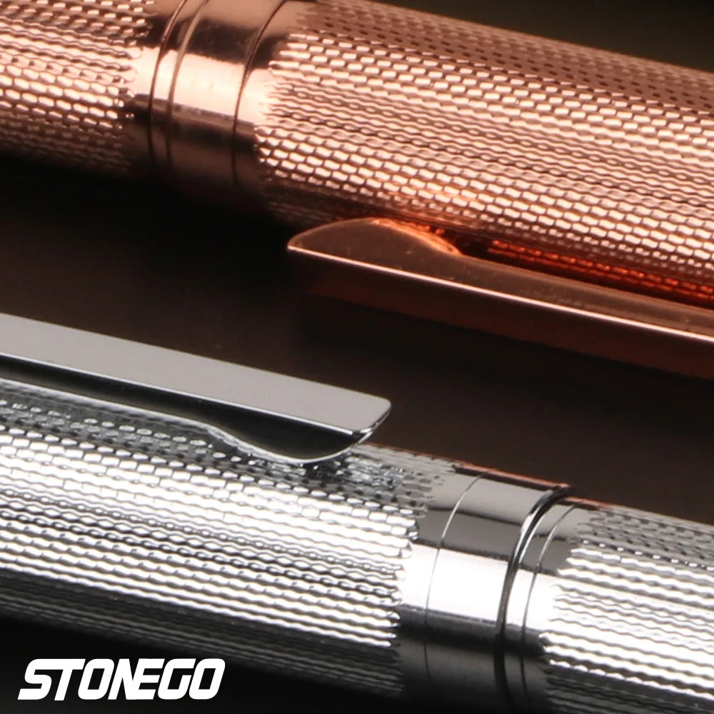 Elevate Every Signature: The STONEGO Executive Crest Rollerball Pen