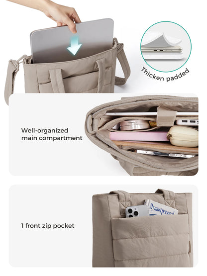 The Puffer Chic Tote: Your Elevated Everyday Companion