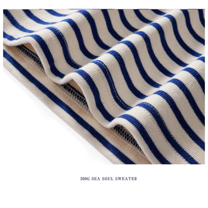 Originals 300g Heavyweight crew neck striped sweatshirt