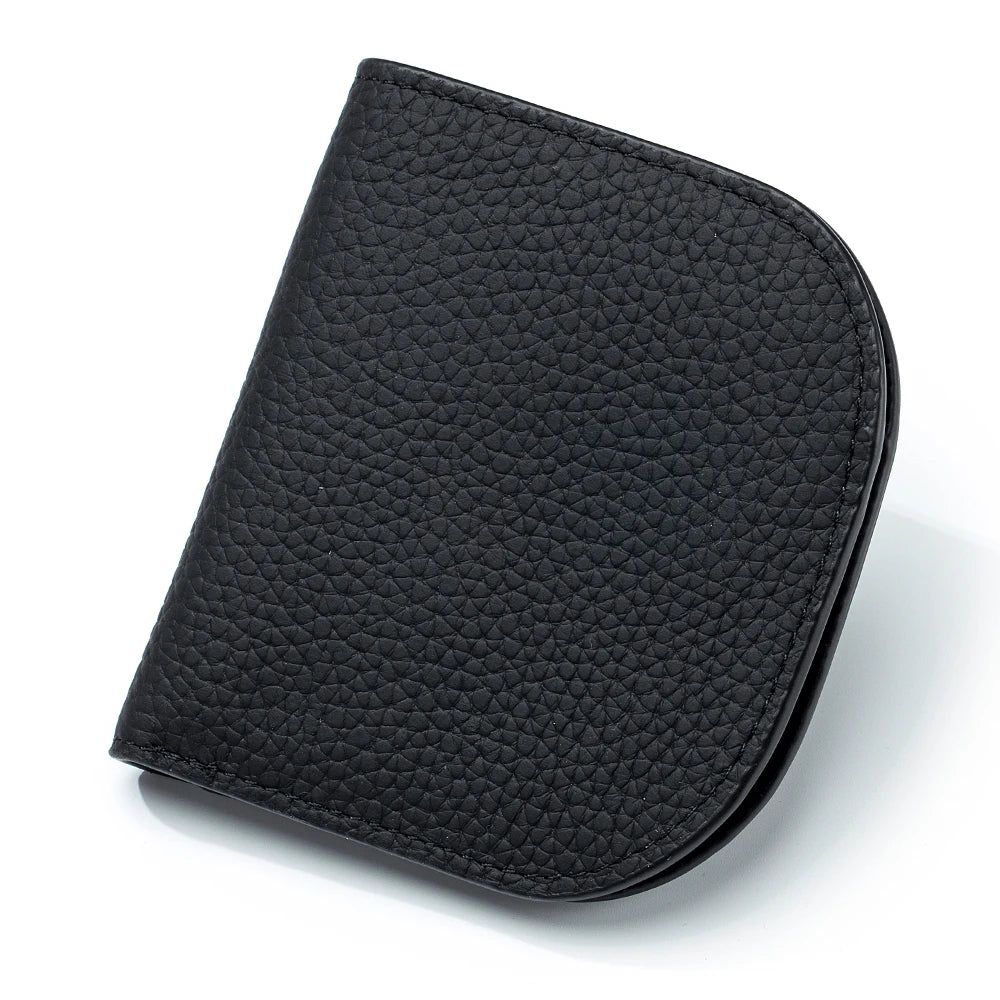 The Essential Curve: Top Grain Leather Mini Wallet