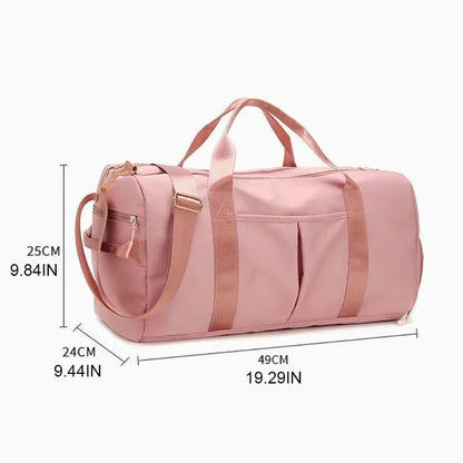 Women's Duffel Bag with Shoe Compartment