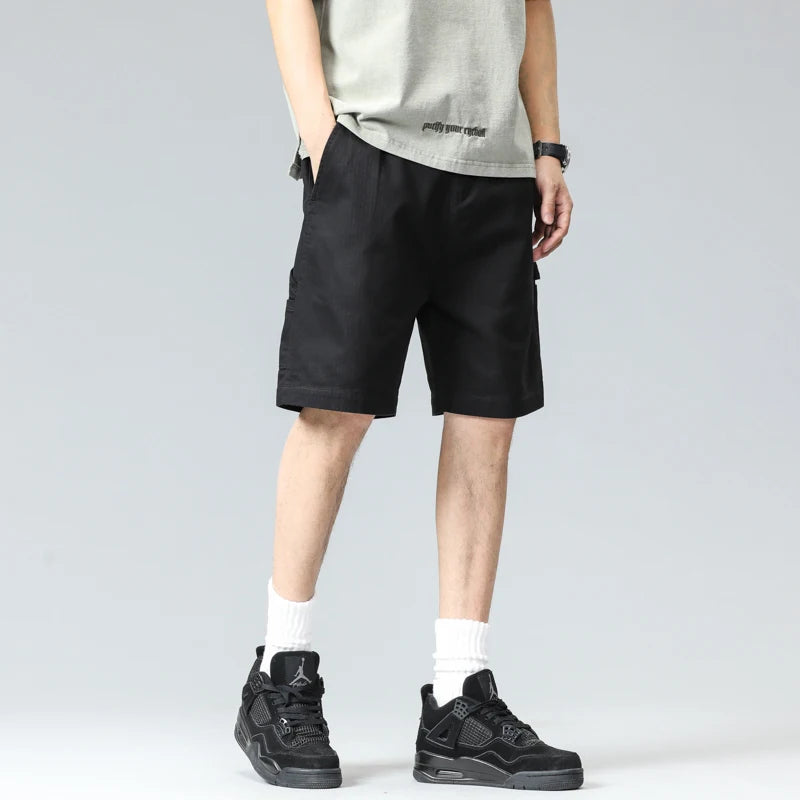 Men’s Cotton Herringbone Utility Short