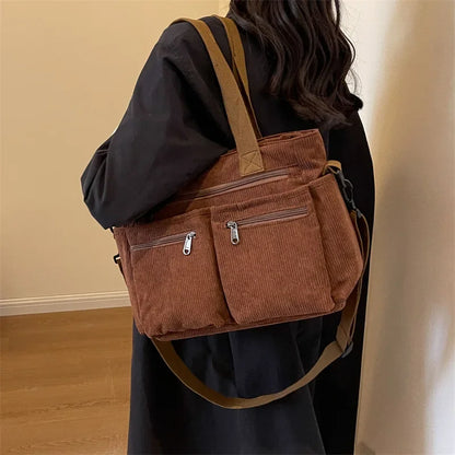 Corduroy Shoulder Bag
