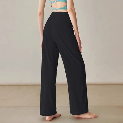 Women's High-Waist Yoga Pilates Workout Pants | Stretch Knit Yoga & Leisure Pants