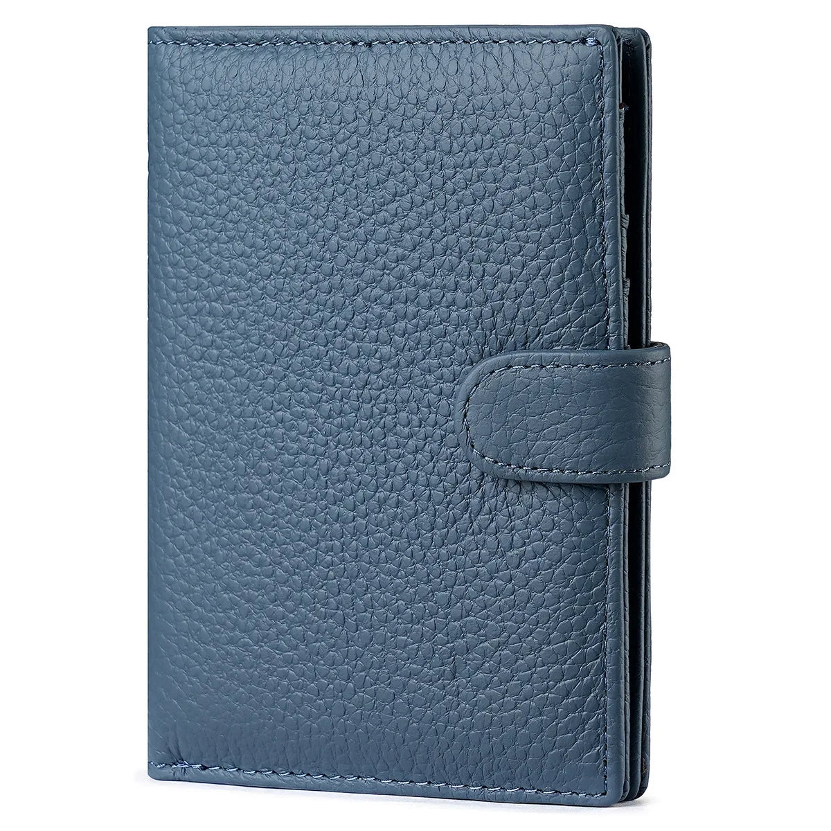 The Jetset Nomad: Pebbled Leather RFID Passport & Travel Wallet
