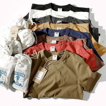 Men's Heritage Short Sleeve Casual Tee: Authentic American Vintage Essential