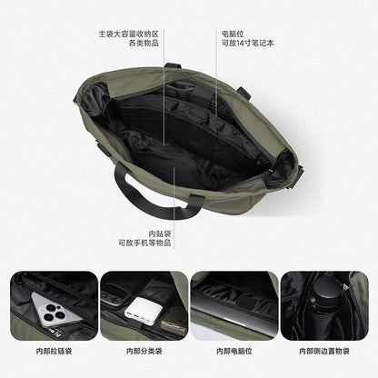 The Moyyi Urban Explorer Tote: 16" Pro-Grade Convertible Briefcase